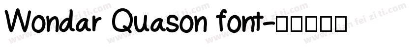 Wondar Quason font字体转换